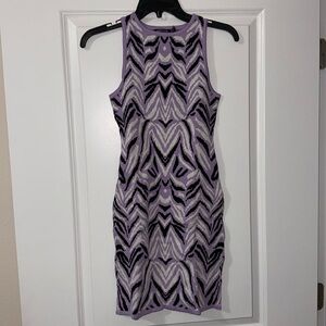 Purple sleeveless dress